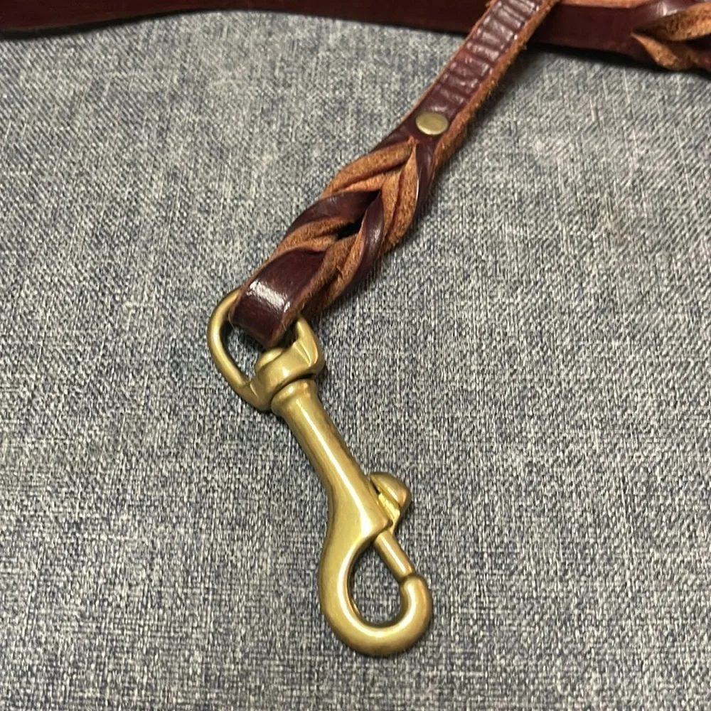 Braided Leather Leash